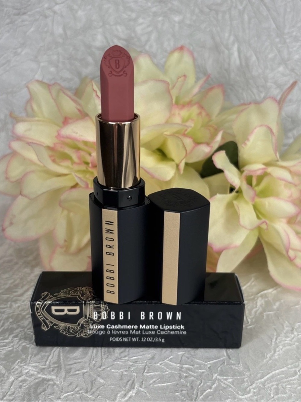 Bobbi Brown Luxe Cashmere Matte Lipstick - PINK SUEDE 450 - FullSize NIB